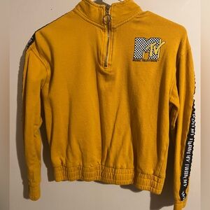 ⚡️ MTV mustard crop sweater